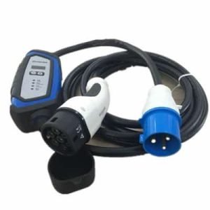 DUOSIDA 7 kW portable charging connector adjustable 8- 32A Type 2 to CEE plug