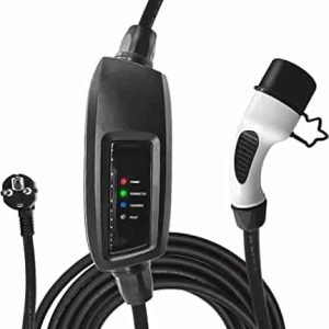 DUOSIDA EV charging cable portable – Type 2 to schuko with controlbox 13A